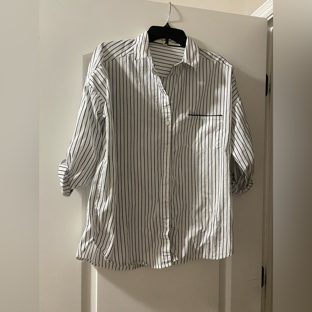 Black and white striped shirt